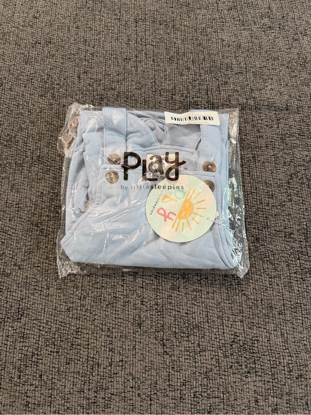 Little Sleepies Light Baby Overalls Romper - Picture 4 of 4